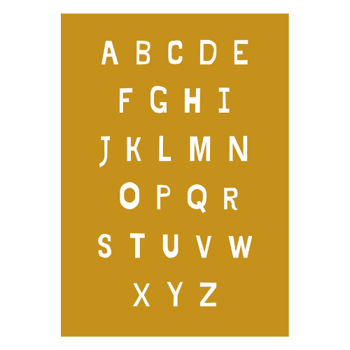 alfabet poster abc kleuterkamer kleuter