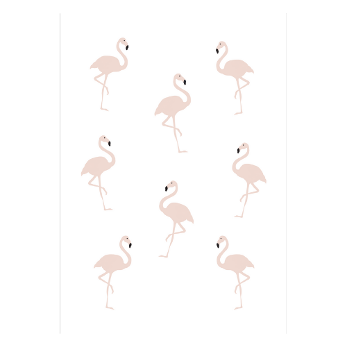 poster flamingo roze flamingo's rose meisjeskamer babykamer decoratie posters collage kopen webshop web shop