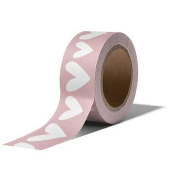 washitape hartjes roze nude tape maskingtape hart hartje kopen bestellen webshop