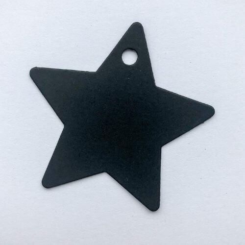 cadeaulabel ster zwart cadeau label stervorm zwarte labels bestellen kopen webshop