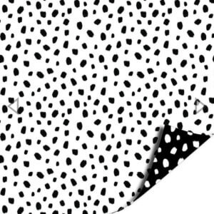 cadeaupapier zwart-wit dots stippen inpakpapier inpakken papier zwartwit gestipt online kopen bestellen