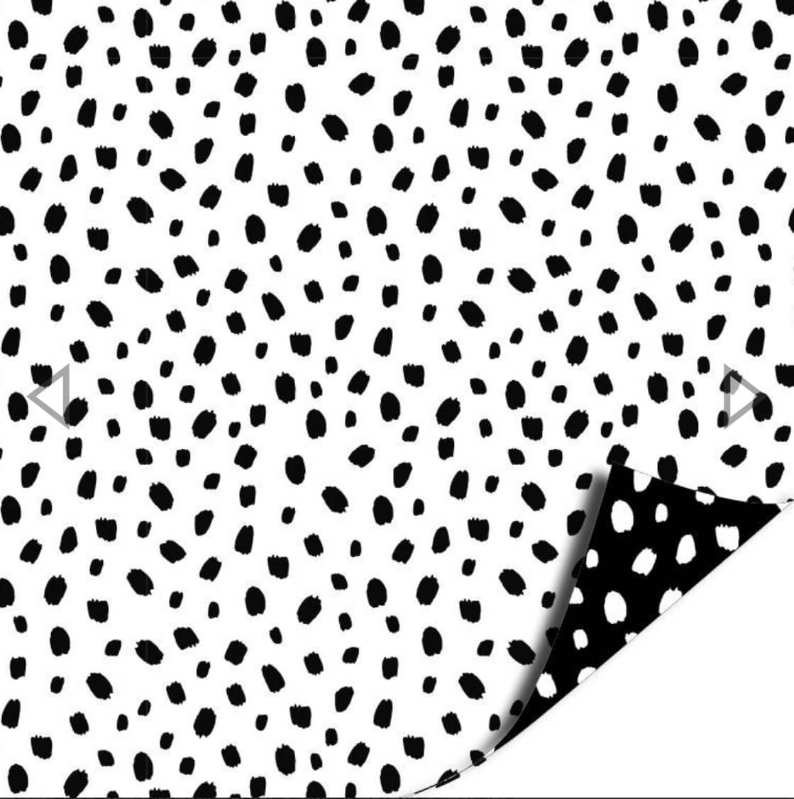 dosis Minimaliseren Kracht Cadeaupapier zwart-wit dots | 2 meter - Winkeltjevanlies