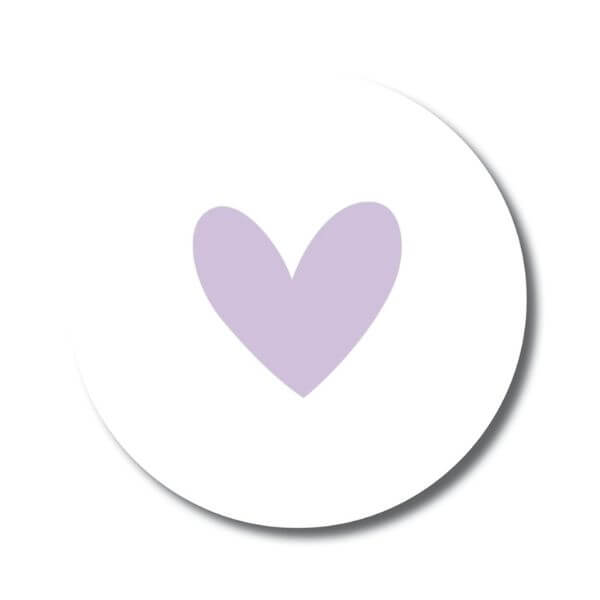 sluitsticker sticker hartje hart paars lila online kopen bestellen webshop