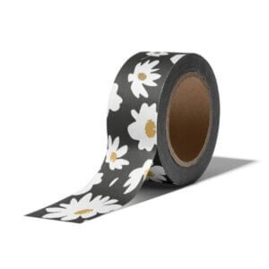 washitape masking tape washi bloemen bloemetjes zwart stationery webshop webwinkel online bestellen kopen (2)