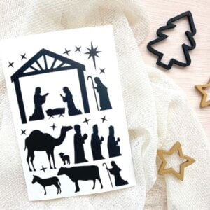 kerststal stickers diy sticker kerststalstickers kribbe online kopen bestellen knutstelen webshop