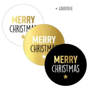 merry christmas stickers sticker kerststicker goud goudfolie online kopen bestellen webshop (9)