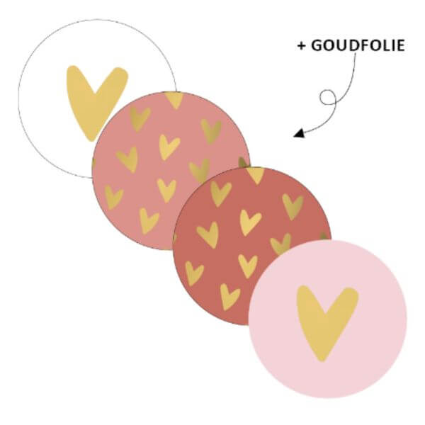 sticker stickers hartje hart hartjes roze nude goud goudfolie online kopen bestellen webshop (1)