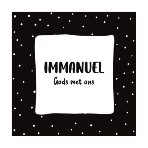 immanuel God met ons kerst kaartje minikaartje label minikaart online kopen bestellen webshop