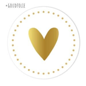 hartje goud goudfolie hart gouden stippen online kopen bestellen webshop-8