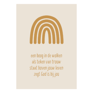 een boog in de wolken kaart christelijk christelijke geloven kerk kaarten kaartje kaartjes uniek kopen kaartje bestellen wvl winkeltjevanlies