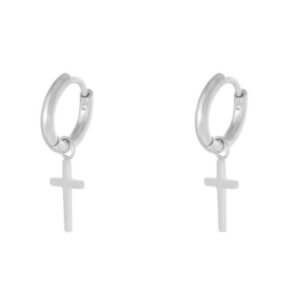 oorbellen kruis kruisje zilver rvs christelijk christelijke cadeau online kopen bestellen webshop-8