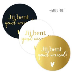 jij bent goud waard sticker stickers online kopen bestellen webshop-8